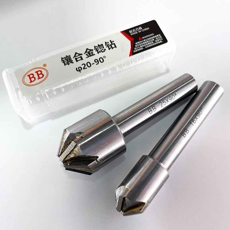 BB Countersink Drill with Brazing Carbide Blade Chamfering Milling Tool 90 Degree 16mm 20mm 25mm 30mm 40mm