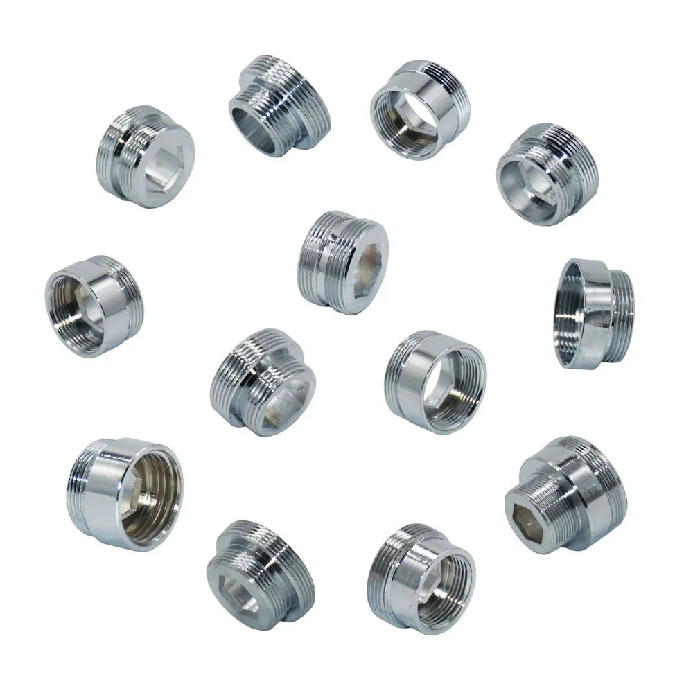 Messing Männlich Weiblich 1/2 "M14 M18 M22 3/8" Gewinde Anschluss Zahn Pitch 1,5mm Kupfer Wasserhahn Waschen maschine Bad Koppler – Detail 16