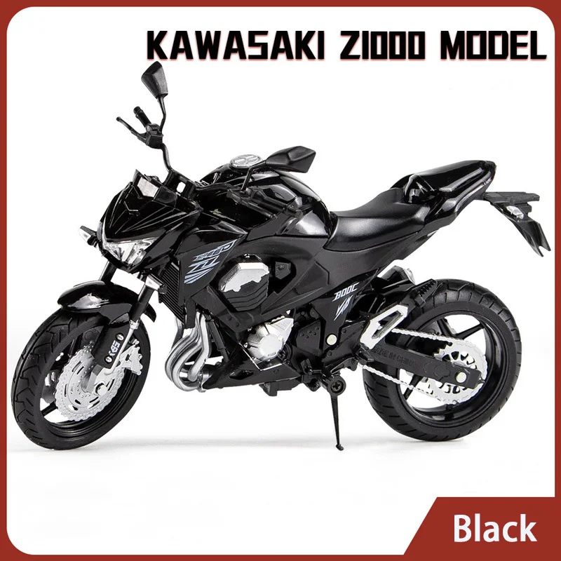 1:12 Kawasaki Z800 Alloy Die Cast Motorcycle Model Toy Vehicle