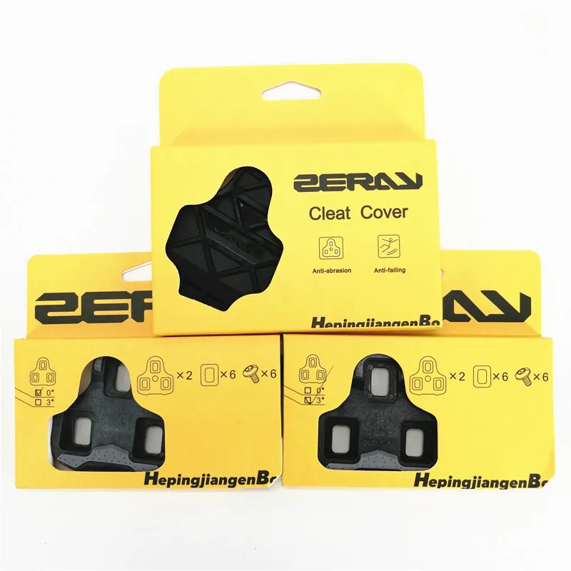 Zeray SP110 Cycling Road Pedal Cleat Set Protective Cover Self-locking Pedal Anti-slip Road Cleats Compatible Keo Road Pedal