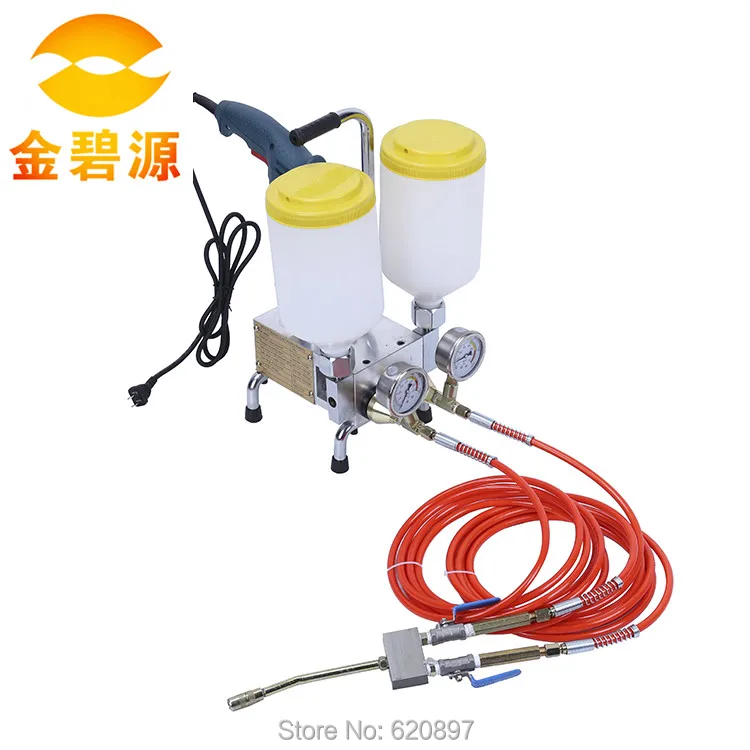 Two materials cups high pressure injection pump