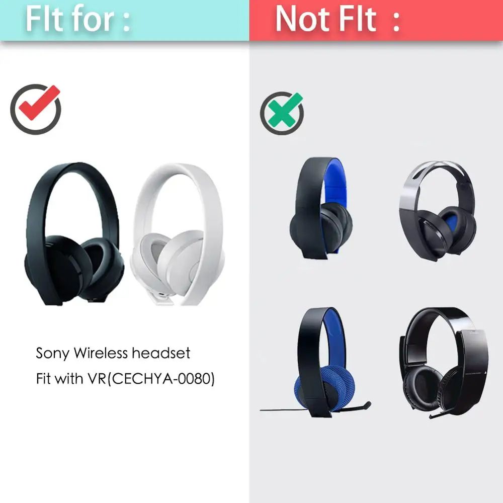 CECHYA-0080 EarPads for Sony PS4 Gold Wireless Stereo 7.1 PSV PC VR Headset Ear pad earmuff Replacement Cushion