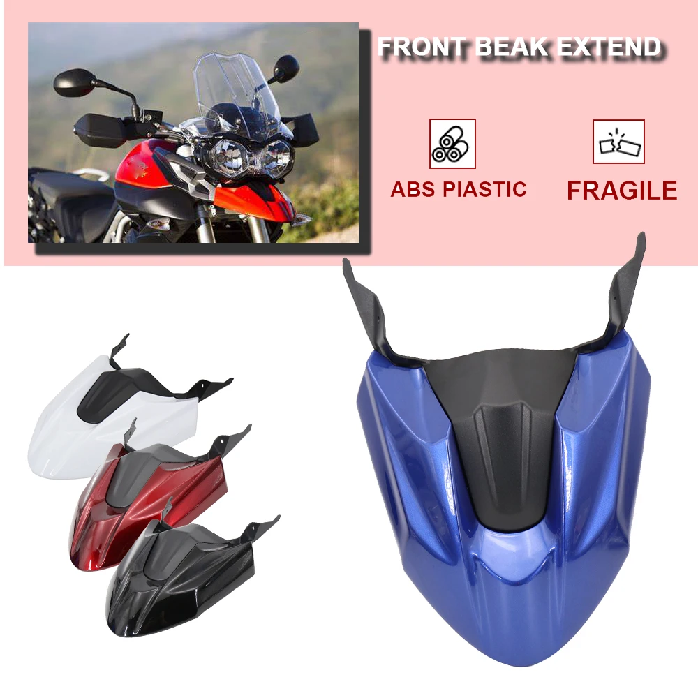 

NEW Motorcycle Front Beak Extend Wheel Fender Nose Extension Cover For Tiger 800 XRX XRT 2016 2017 2018 2019