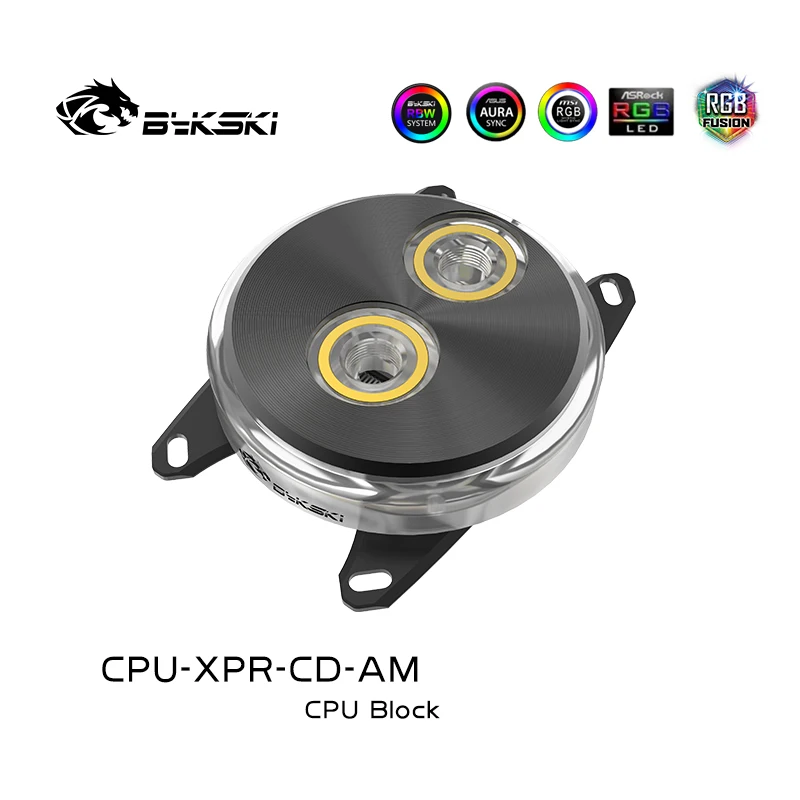 

Bykski CPU-XPR-CD-AM CPU кулер, процессор водяной блок для AMD Ryzen AM2 AM2 + AM3 AM4 FM2 FM1 RGB/RBW PC водяное охлаждение