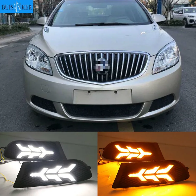

2PCS For Buick Excelle GT 2010-2013 Auto LED Daytime Light Running Light DRL Front Fog Lamp Day Light