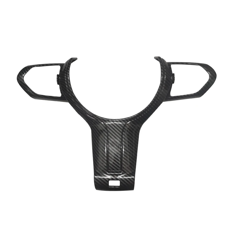 For BMW F Chassis F06 F10 F11 F12 F15 F16 F20 F21 F22 F23 F30 F32 F34 ABS Carbon Texture Car Interior Steering Wheel Cover Trim