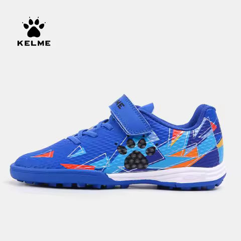 KELME Kids Soccer Shoes Authentic TF Soccer Cleats Boys Football Boots Match Training Breathable Girls Outdoor Shoes ZX90113052