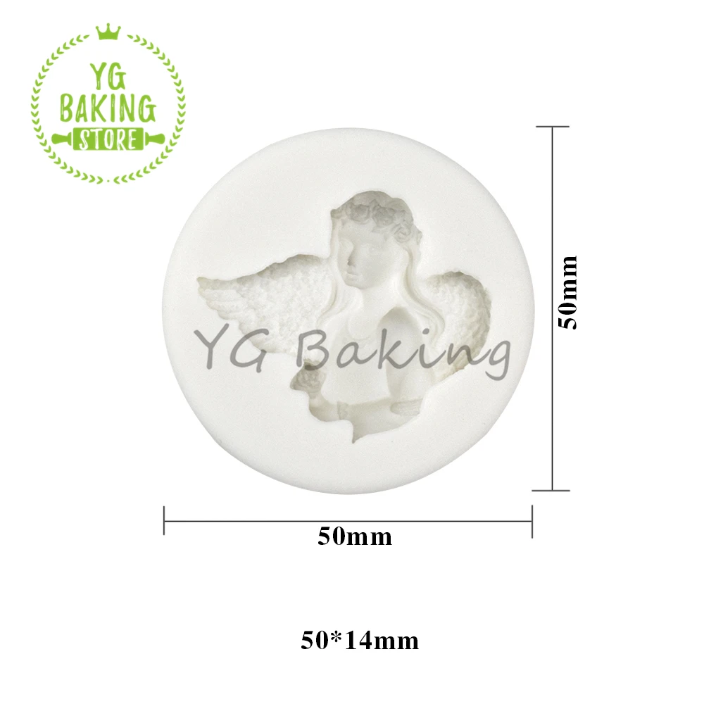 Dorica New Arrival Angel Design Silicone Mold Fondant Chocolate Soap Mould Cake Decorating Kitchen Tools Bakeware