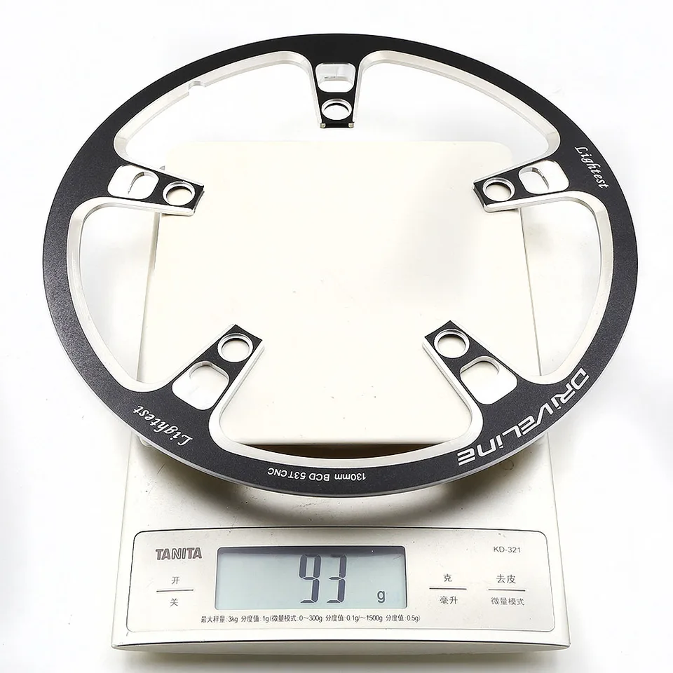 ドライブラインチェーンリングガード53t/56t、bcd 130最軽量97g