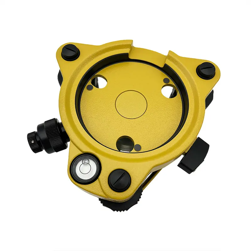 Yellow Three-Jaw Tribrach Adapter With Optical Plummet For Topcon Total Station Surveying Instruments GPS