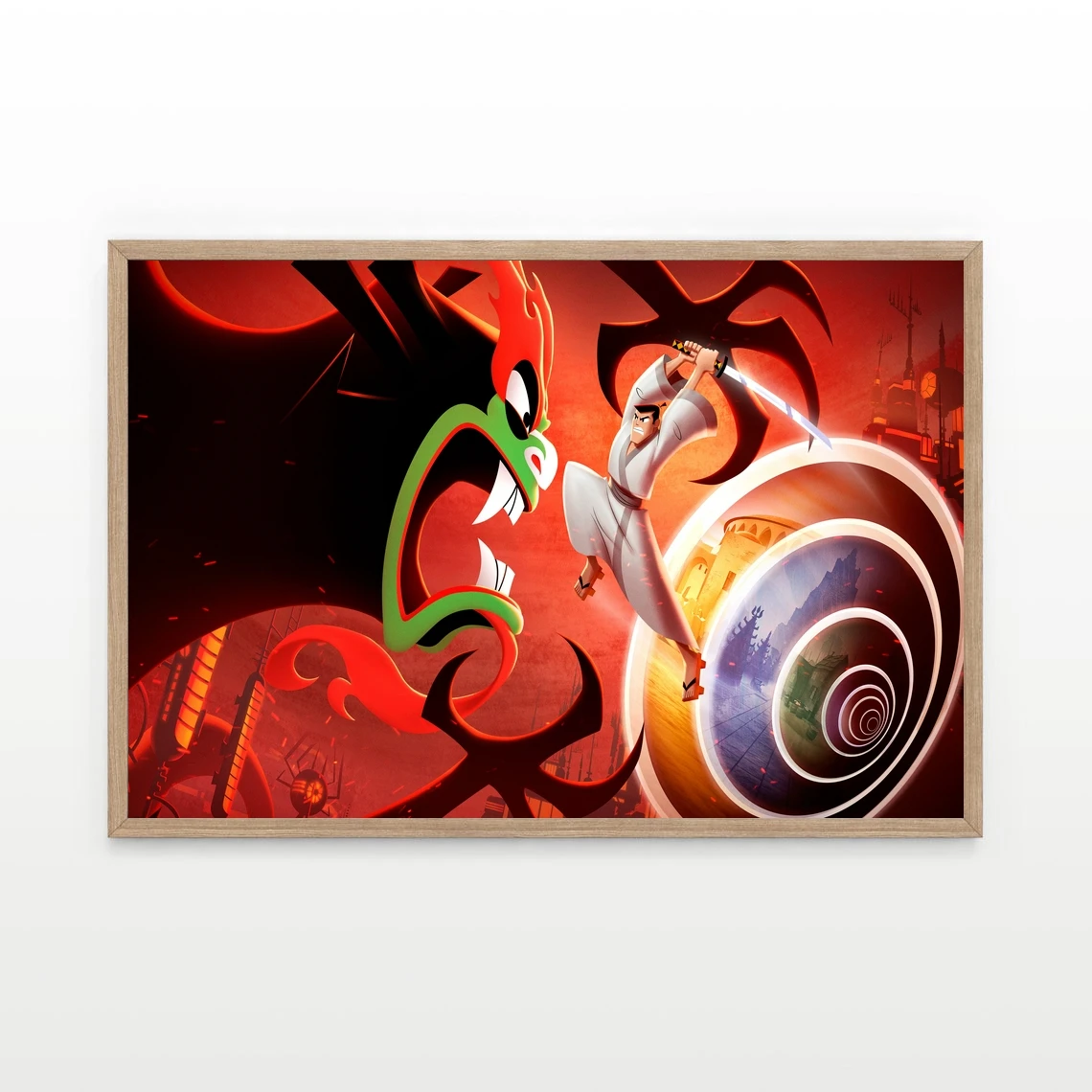 Samurai Jack Battle Through Time Game Canvas Poster Home Wall Painting Decoration (No Frame)