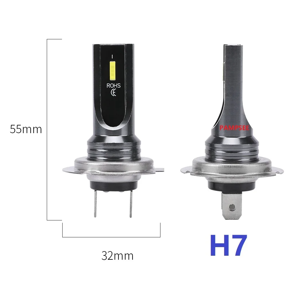 2Pcs H4 H7 H11 H8 LED Car Headlight Bulbs 3000K 6000K PSX24W 9005 HB3 9006 HB4 H10 Auto Lights Automobile Driving Fog Lamp