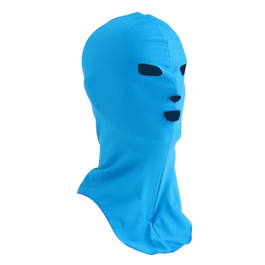 Traje de buceo con capucha y protección solar UV, máscara facial completa, cubierta para la cabeza y el cuello, Bikini elástico, gorro de baño