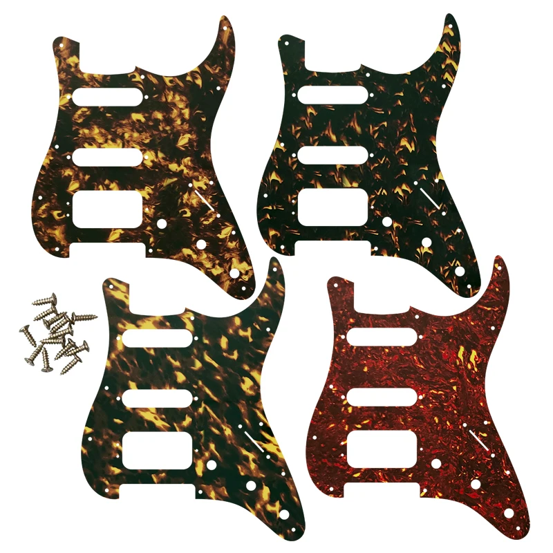 

Pleroo Quality Guitar Parts - For US Fd 11 Screw Holes MIM Start SSH Humbucker Guitar Pickguard Scratch Plate Flame Pattern