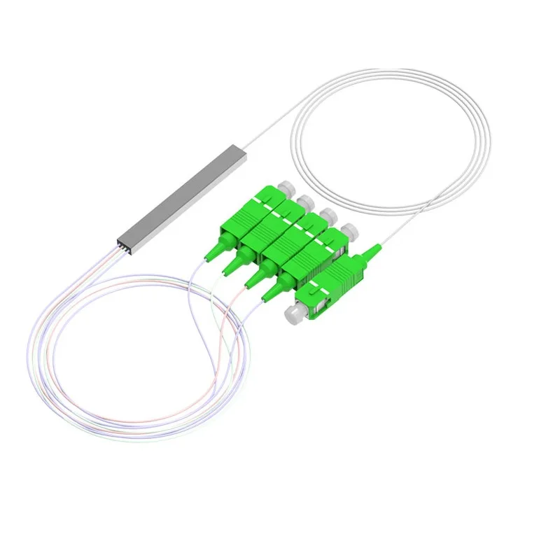 

10pcs SC/APC Fiber optical Splitter 1X2 1X4 1X8 1X16 1X32 High Quality 1m Mini Module SC/APC FTTH Fibre Splitter SC Single Mode