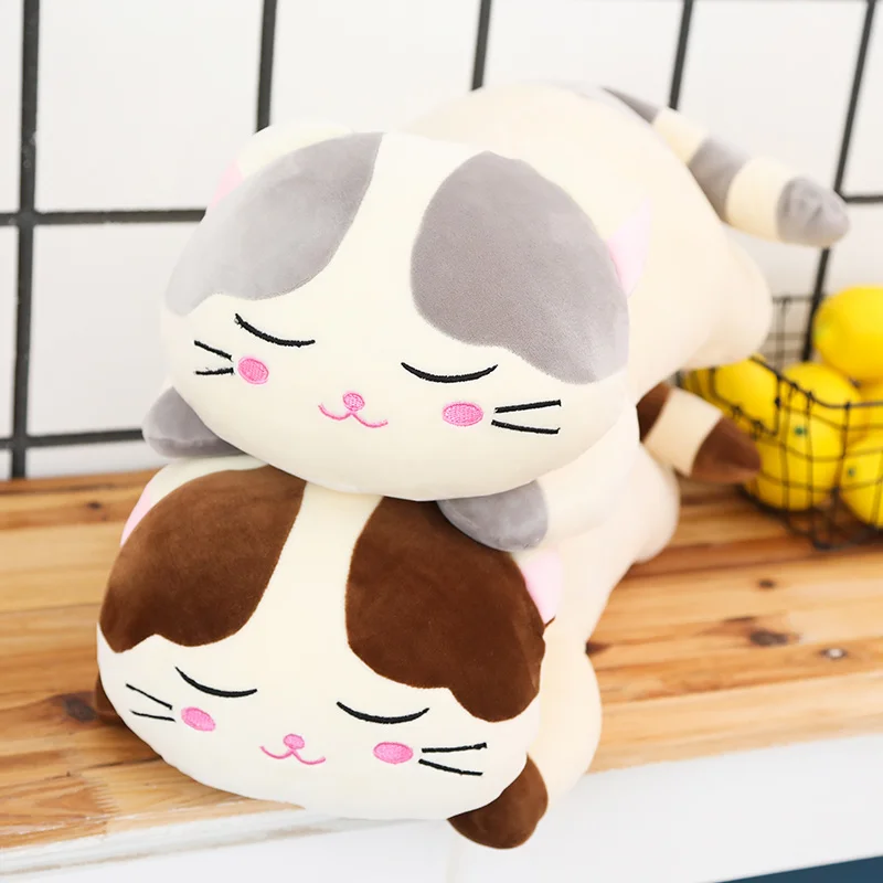 Soft Cat Big Hugging Pillow Toys Kawaii Stuffed Animals Cats Toys For Boys Girls Toys Pillow Christmas Gifts