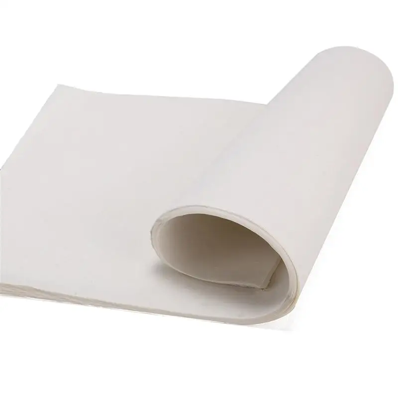 50 folhas de papel xuan papel de arroz para pintura folhas de prática para pintura pincel chinês em branco papel chinês para