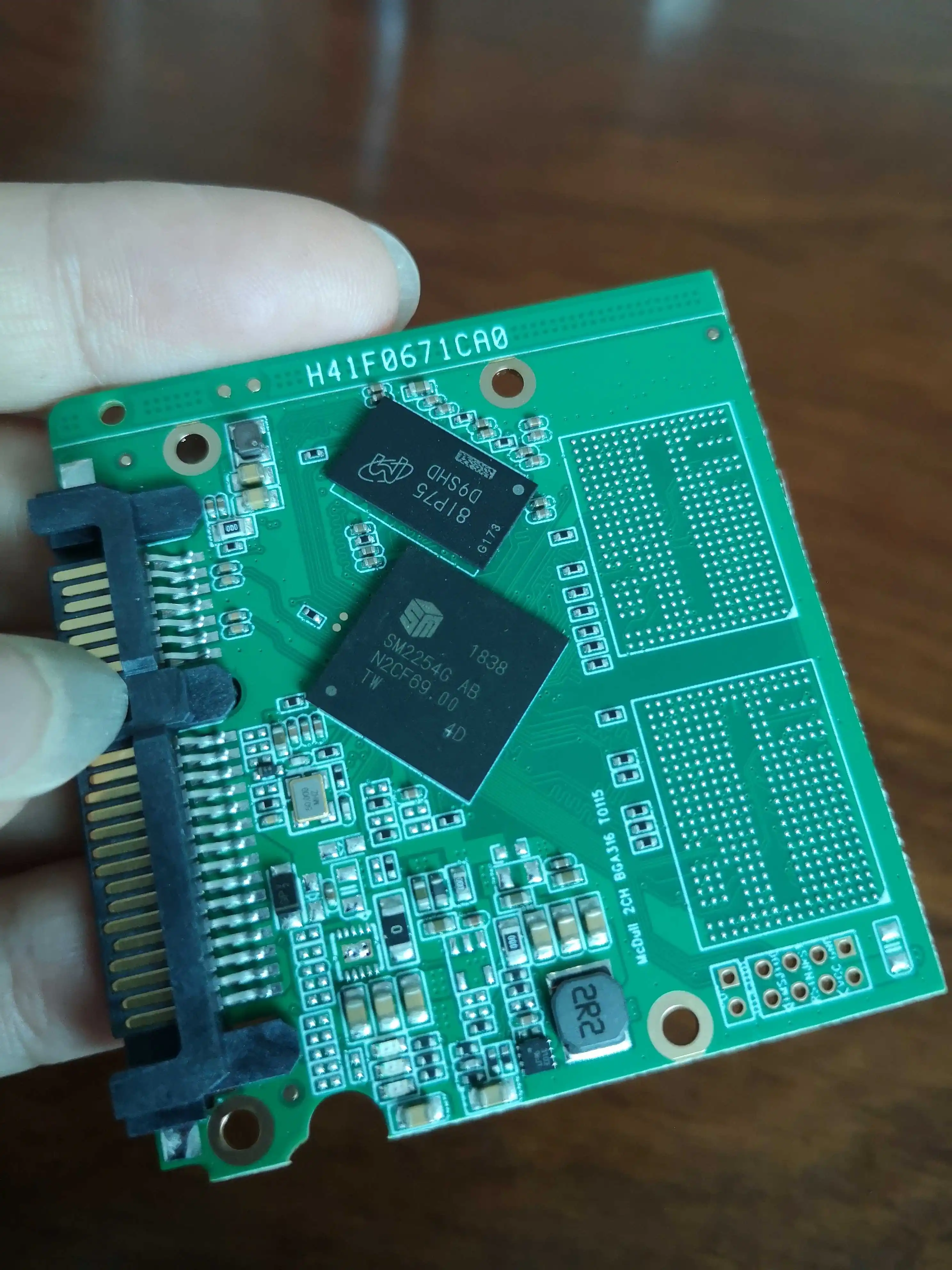 SSD Nesting SM2254G ควบคุมหลัก D9SHD BGA316 Circuit Board