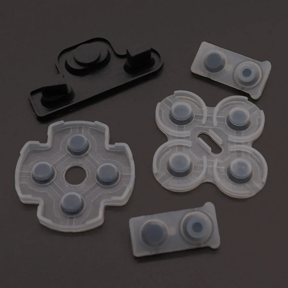 PS3 컨트롤러용 전도성 고무 1세트, PS3용 부드러운 실리콘 전도성 버튼 패드 교체