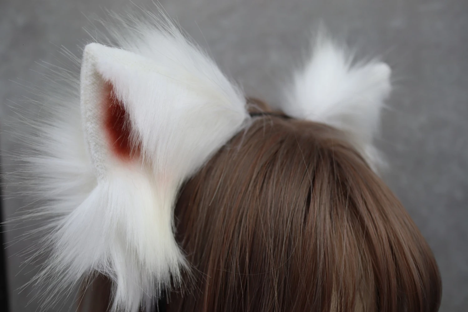 New Hair Hoop Snow Fox Ear Hairband For Women  Beast Ears Girl Hair Accessories Headwear For Girl Women Halloween Cosplay