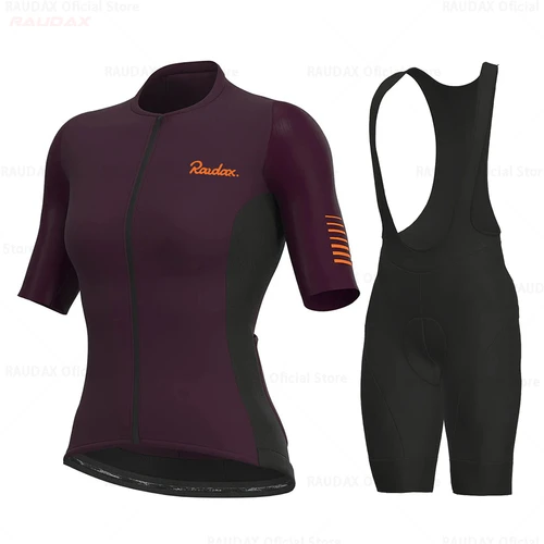 Imagen 2 del producto Ropa de Ciclismo para Mujer, Ropa de Ciclismo Raudax, Jersey de Ciclismo de manga corta, Uniforme para bicicleta de montaña, Maillot de triatlón, 2025