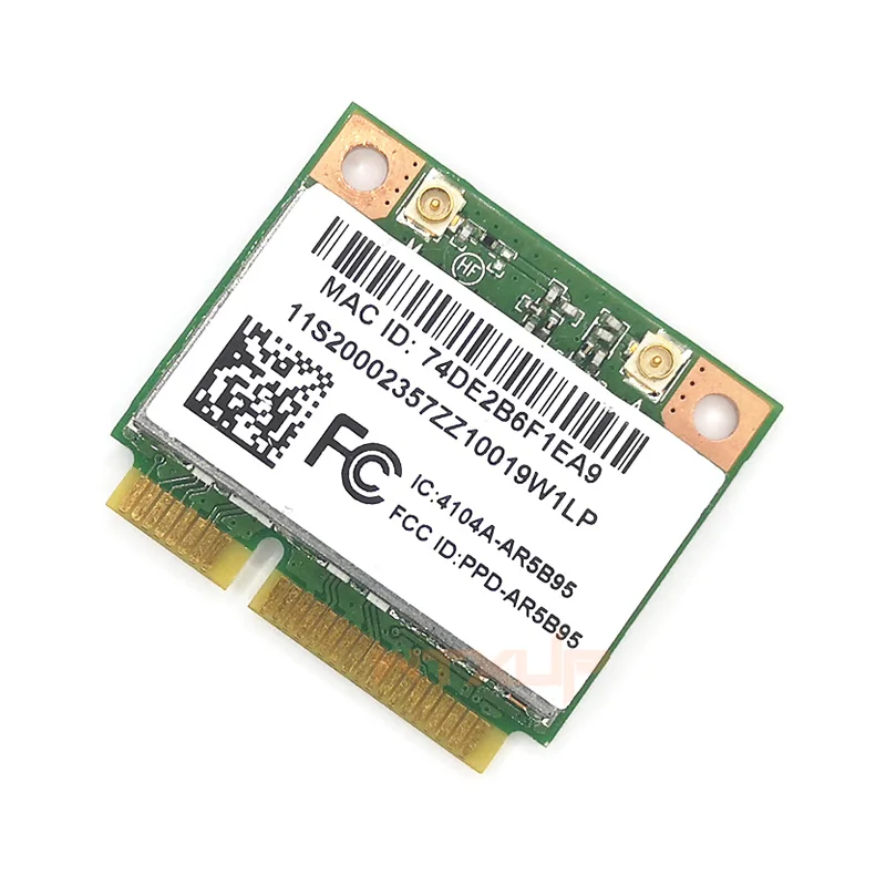 Atheros AR5B95 AR9285 802.11B/G/N 150Mbps Half Mini PCI-E WiFi Wireless Card For Lenovo IdeaPad Z380 Z385 Z580 Z585 G555 G560