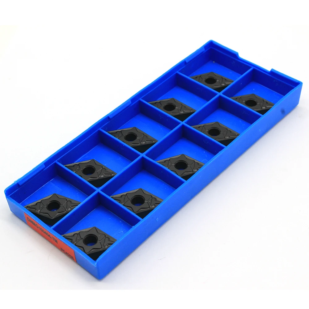 10 Buah Pisau DNMG150404 TM PC4225 Carbide Sisipan Kualitas Tinggi Sisipan Alat Pemotong CNC Alat Bubut Cutter untuk Baja