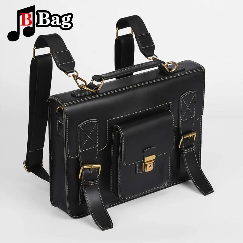 Luxury Vintage JK Uniform Women Leather Backpack Female Large Capacity Briefcase Hard Shoulder Bags Brand Messenger Bag Big Tote