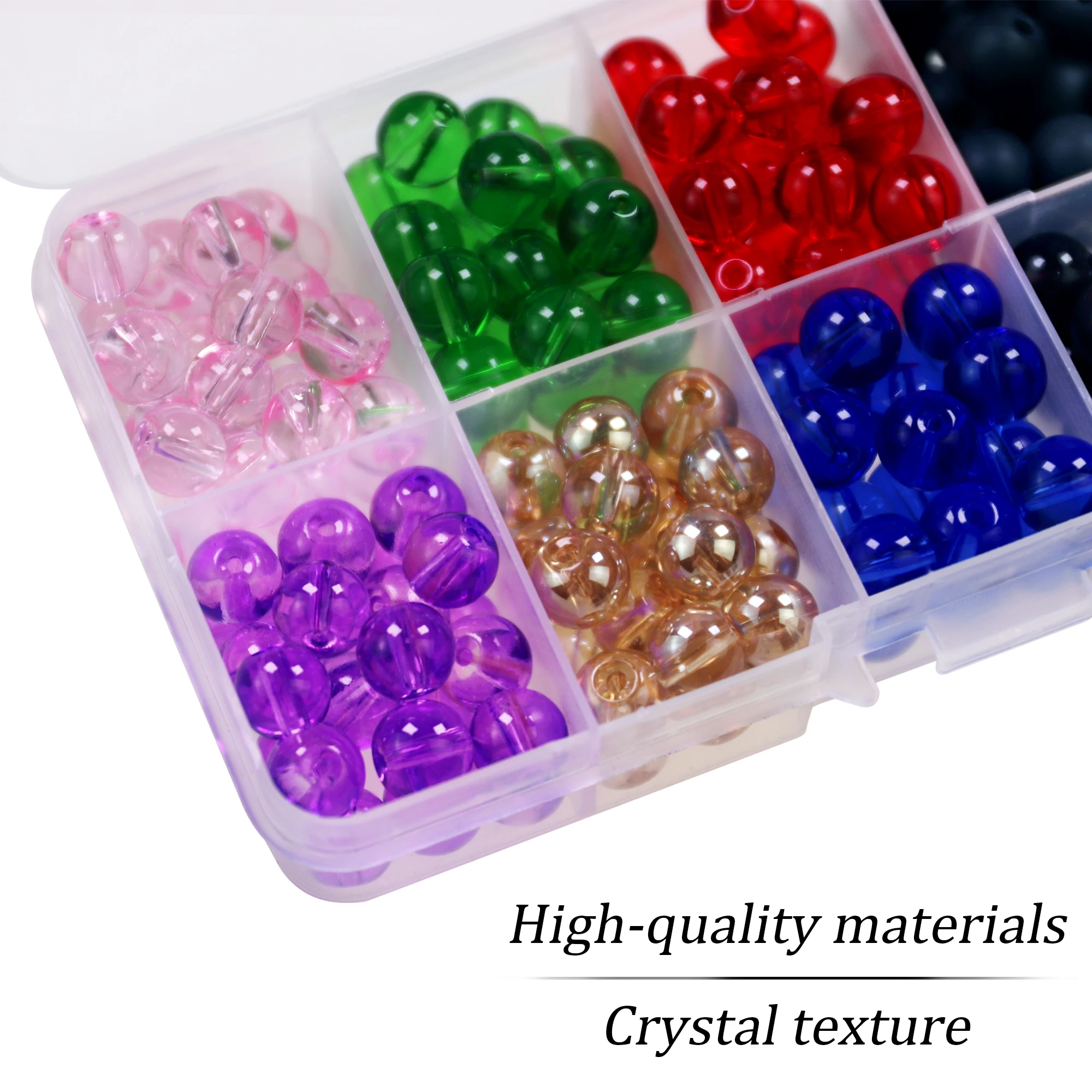 500 قطعة 6 مللي متر الملونة الصيد الخرز ل كارولينا الحفارات 200 قطعة 8 مللي متر جولة حبة الضرائب DIY الحفارات مجموعة لصيد سمك الشبوط باس #6