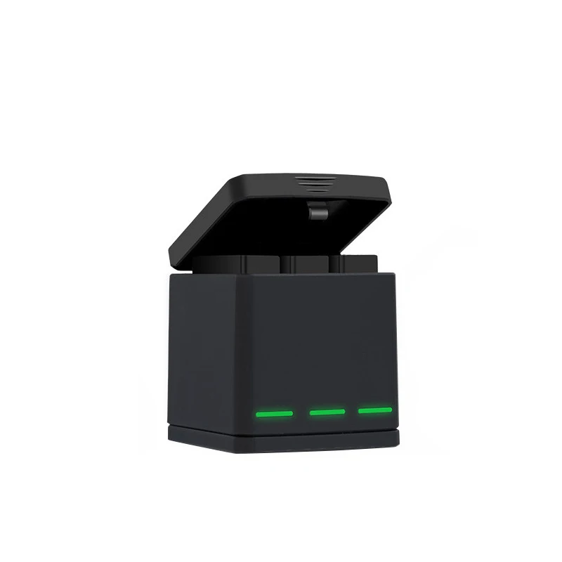 For GoPro 8 Accessories Three/Dual Ports USB Battery Box Charger + Type-C Cable for Go Pro Hero 8 7 6 5 Black Action Camera