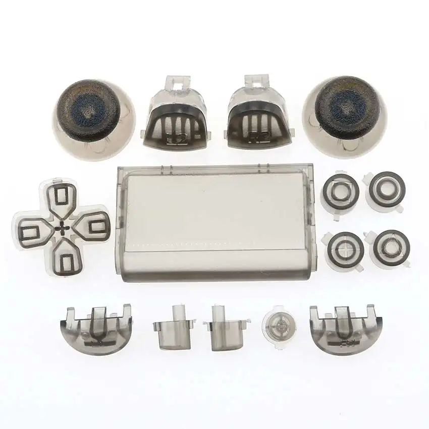 JCD 1 세트 조이스틱 Dpad R1 L1 R2 L2 방향 키 ABXY 버튼 PS4 프로 슬림 컨트롤러 JDS-040 풀 세트 버튼 Replacemen