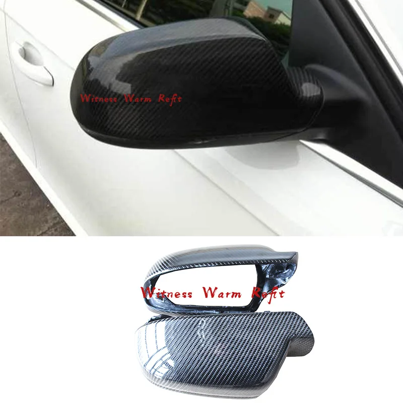 A5 Replace Style Carbon Fiber Look Car Side Mirror Cover Carbon Fiber Look Side Caps for Audi A5 2012-2016