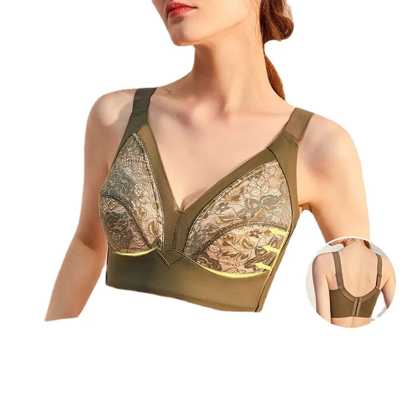 Nuove donne reggiseni di pizzo Top confortevole Bralette Full Cup Top reggiseno intimo gilet Sexy donna aggiungi Pad reggiseno Wireless Lingerie