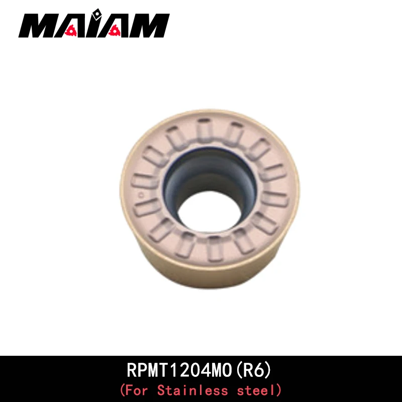 RPMT Utensile per fresatura rotondo RPMT08T2 RPMT10T3 RPMT1204 RPMT08T2MO RPMT10T3MO RPMT1204MO asta per utensili emr applicare acciaio inossidabile
