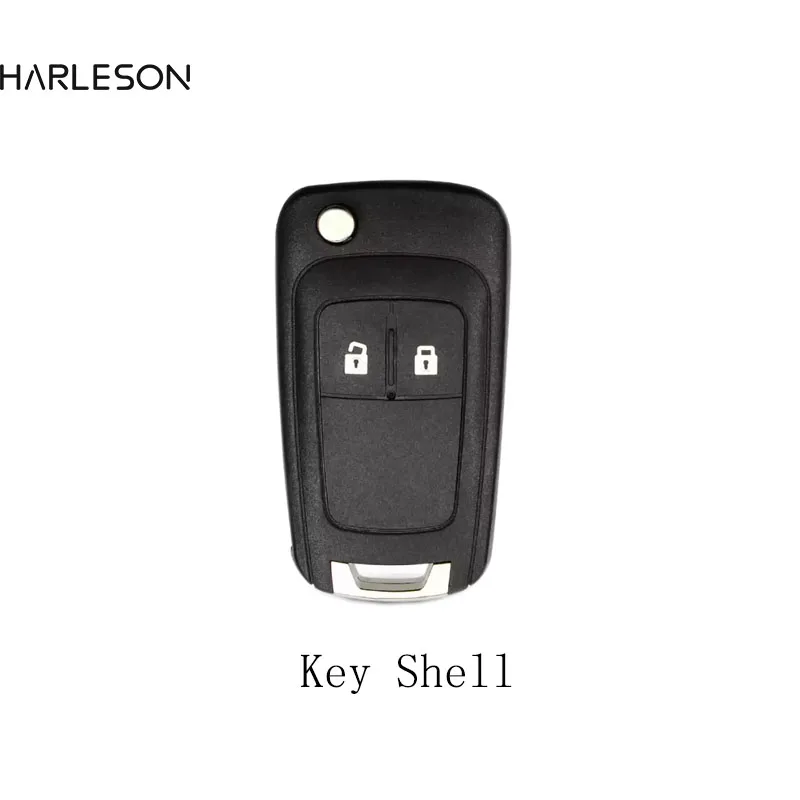 

2 Button Replacement Shell Flip Folding Key Shell Case Fob for-Chevrolet Aveo Cruze With HU100 Uncut Blade