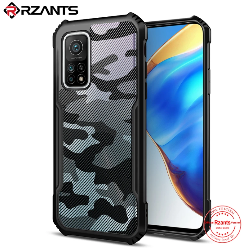 

Жесткий чехол Rzants для Xiaomi Mi 10T / 10T Pro [Камуфляжный Жук] Гибридный ударопрочный тонкий кристально прозрачный чехол