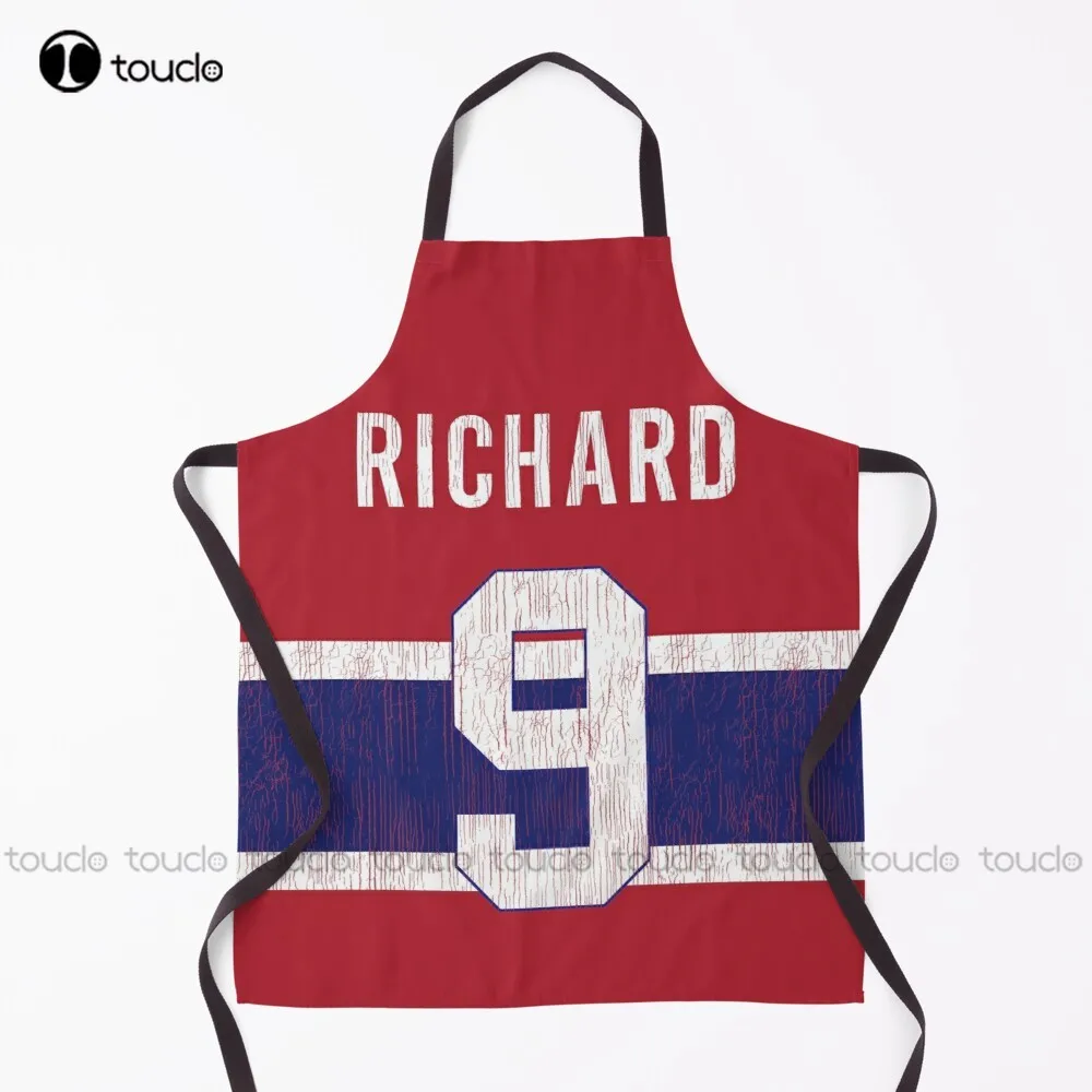 Rocket Richard Maurice Hockey Canada Apron Aprons  Personalized Custom Cooking Aprons Garden Kitchen Household Cleaning New