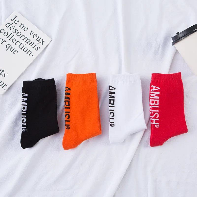 Ambush Four-Color Popular Brand Socks European and American Street All-match Socks Cotton Sports Socks