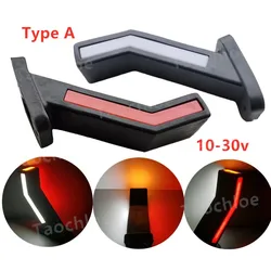 1pair 10-30v red amber white Emark Trailer LED Side Marker Lighting Outline Side Marker Truck Light Van LED Lights for Trailer