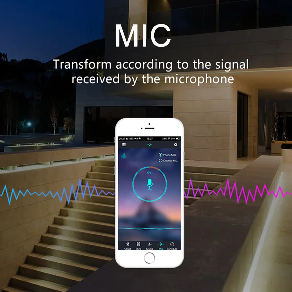 Mini Dimmer LED APP Controlador compatível com Bluetooth, RGB, SMD5050, 5V, 4Pin, USB, Cor, Música, Casa, Luzes de tira inteligentes