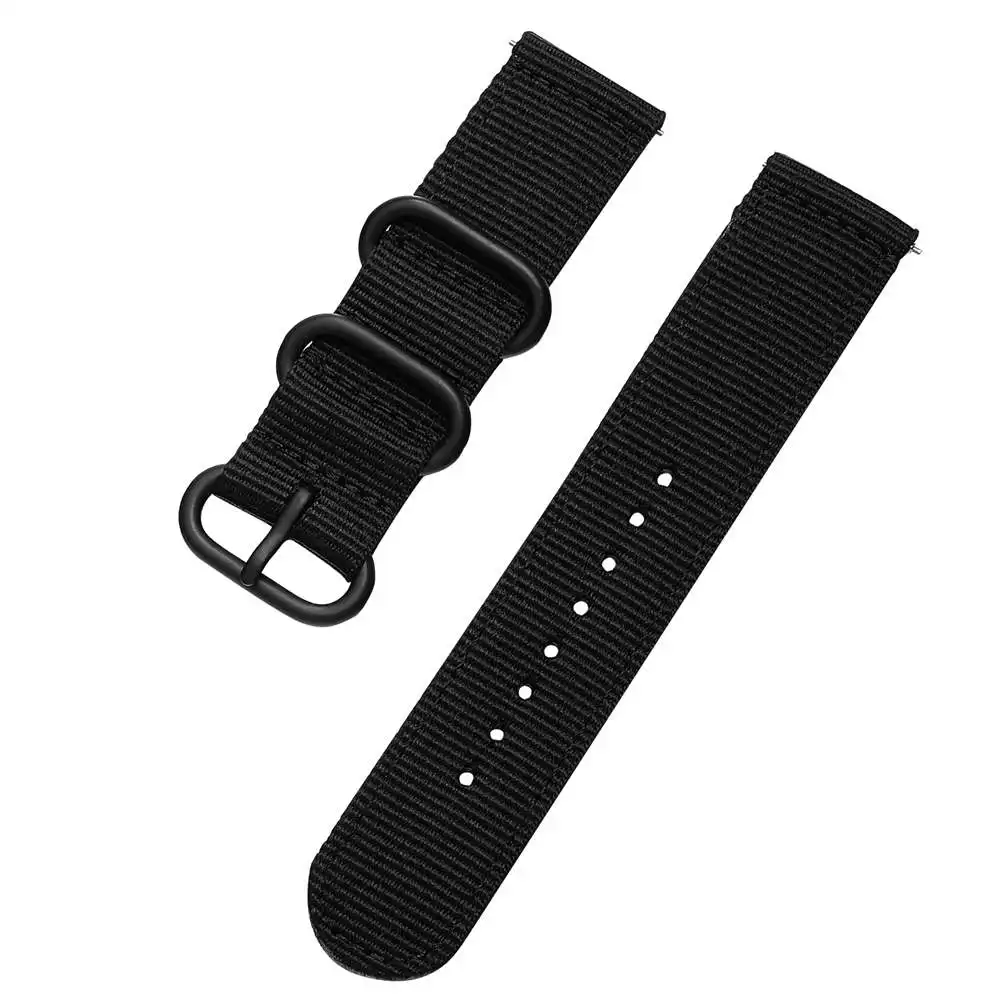 Nylon WatchStrap band For IMILAB KW66 / YAMAY SW022 Smart Wristband Fabic Bracelet For Ticwatch Pro 3 / Garmin Venu 2 wriststrap