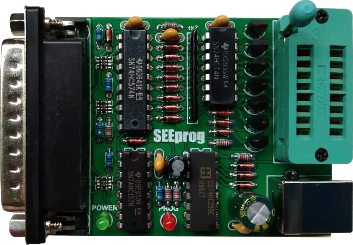 SEEprog Programmer Serial EEPROM SPI Burner Supports All 24 93 25 Series Chips