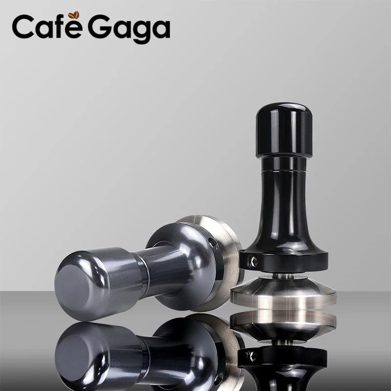 

Coffee Tamper Elasticity Adjustable 304 Stainless Steel Aluminum Handle 51mm 53mm 58.5mm Pressure Hammer Accessories