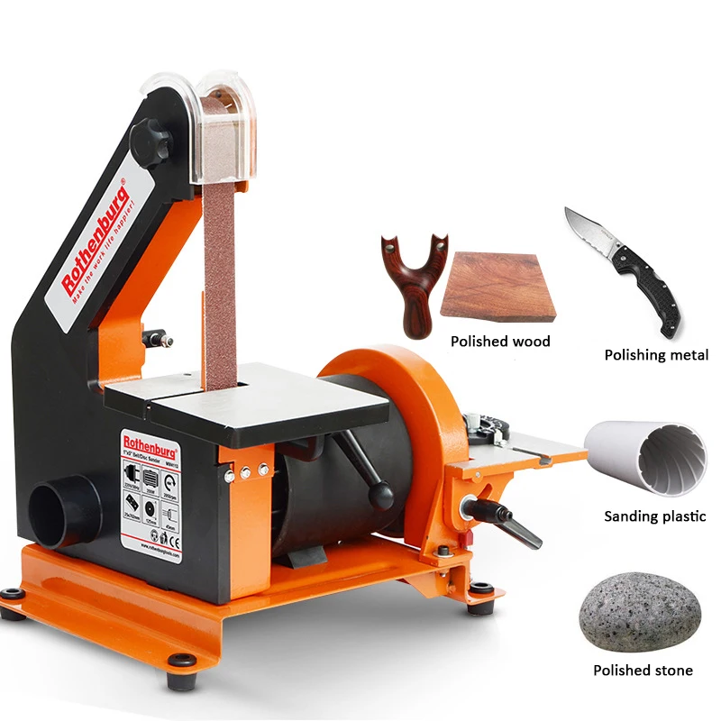 Woodworking Multifunction Sharpening Grinding machine small Household Sand disc Belt machine Desktop metal DIY Mini polisher