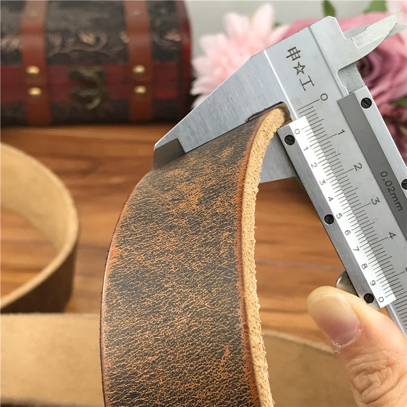 3,8 cm Top Geauine Ledergürtel ohne Schnalle Mann Gürtel Ceinture Homme Herren Ledergürtel ohne Schnallen für Männer 105-125cm sp05 – Detail 36