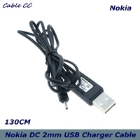 Outer Diameter 2mm USB Charger Cable of Small Pin USB Charger Lead Cord to USB Cable For Nokia 7360 N71 6288 E72 High Speed