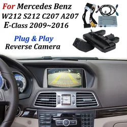 Reverse Camera For Mercedes Benz E Class W212 S212 C207 A207 2009-2016 OEM Screen / No Need Coded Upgrade Front Rear View Camera