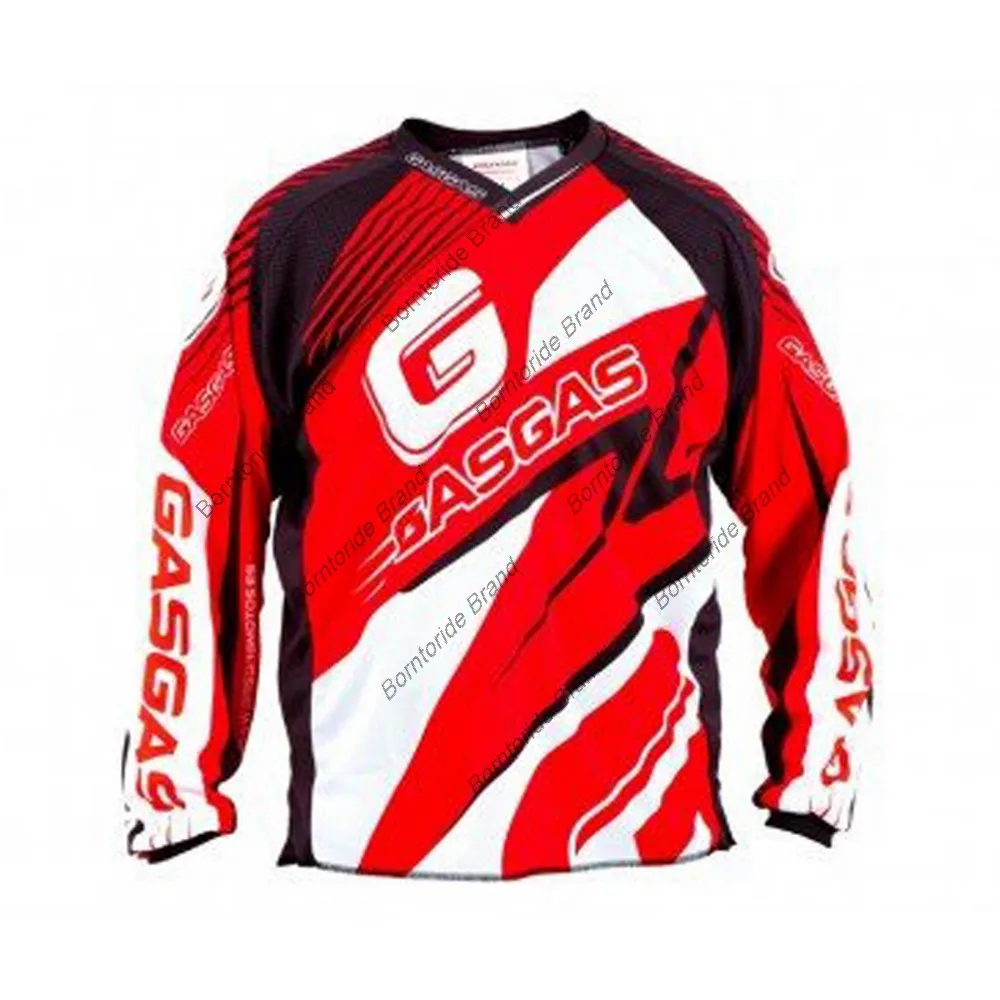 Camiseta Enduro de GasGas Enduro para ciclismo de montaña, ropa de carreras de manga larga, DH, MTB, Motocross, BMX, venta al por mayor