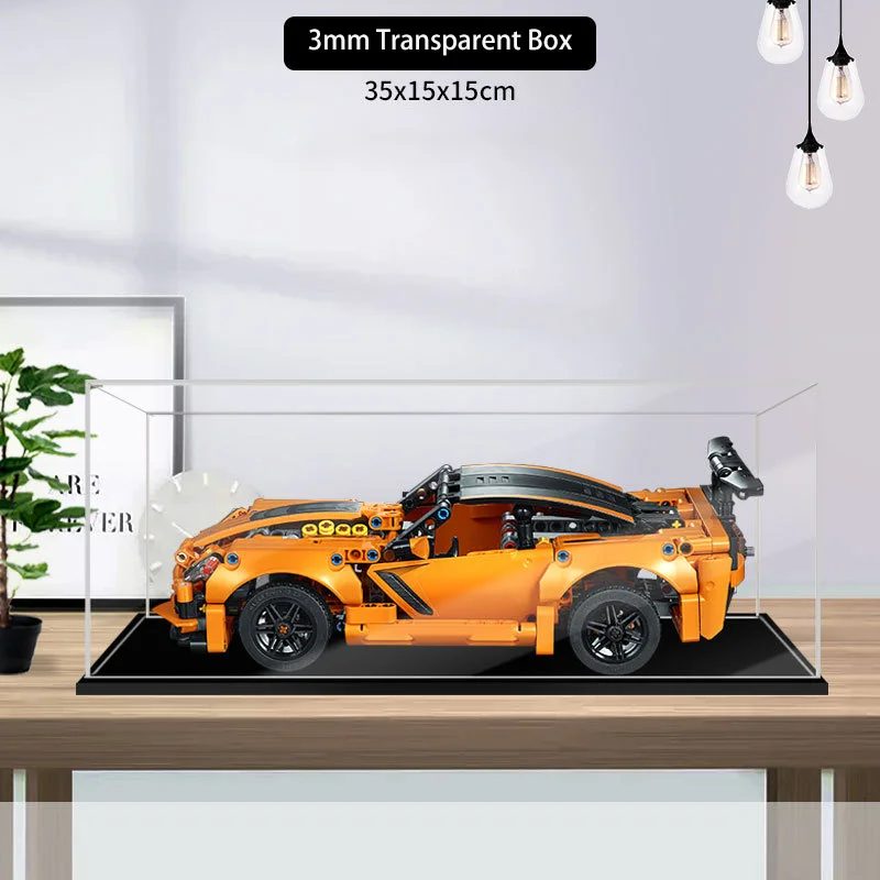 Acrylic Display Box For 42093 Corvette ZR1 Dustproof Clear Display Box Showcase Kid‘s Xmas Gift Not Include The Model