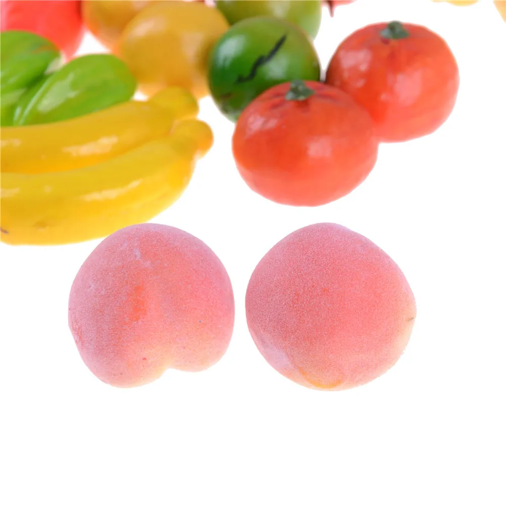 10Pcs Mini Frutta Verdura Cibo Bambola Arredamento Della Camera Kit Cucina giocattolo Giochi di imitazione Giocattoli casa di Bambola Miniature Accessori